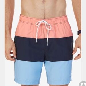 NWT Nautica Stripped Swim Trunks